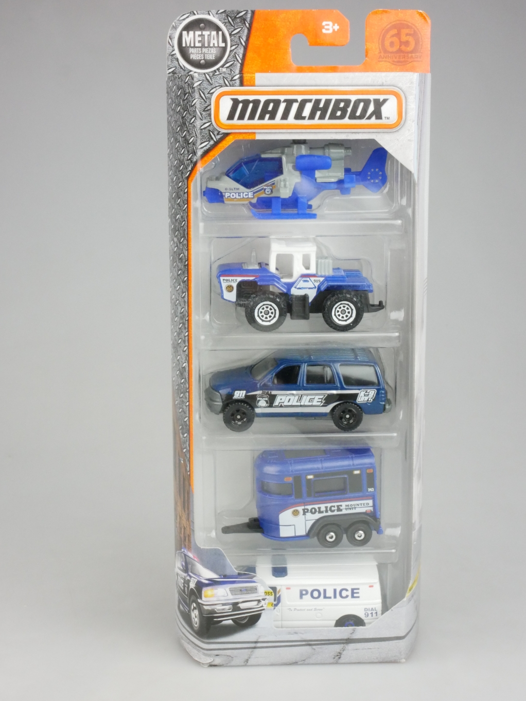 5-Pack 2017 MBX Police - 19706