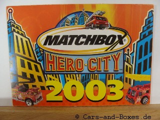 Matchbox Hero City Katalog 2003 deutsche Ausgabe - 20036