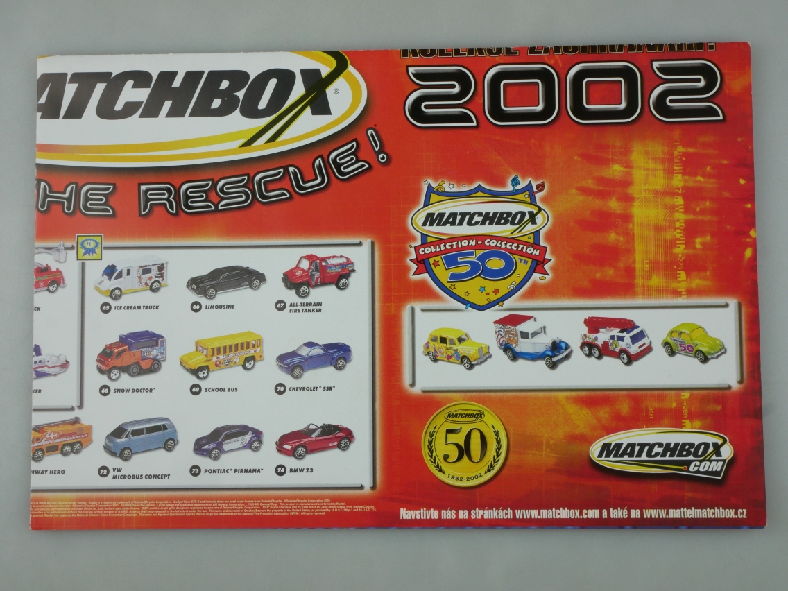 Matchbox Katalog 2002 (Faltblatt tschechiche Ausgabe) - 20847