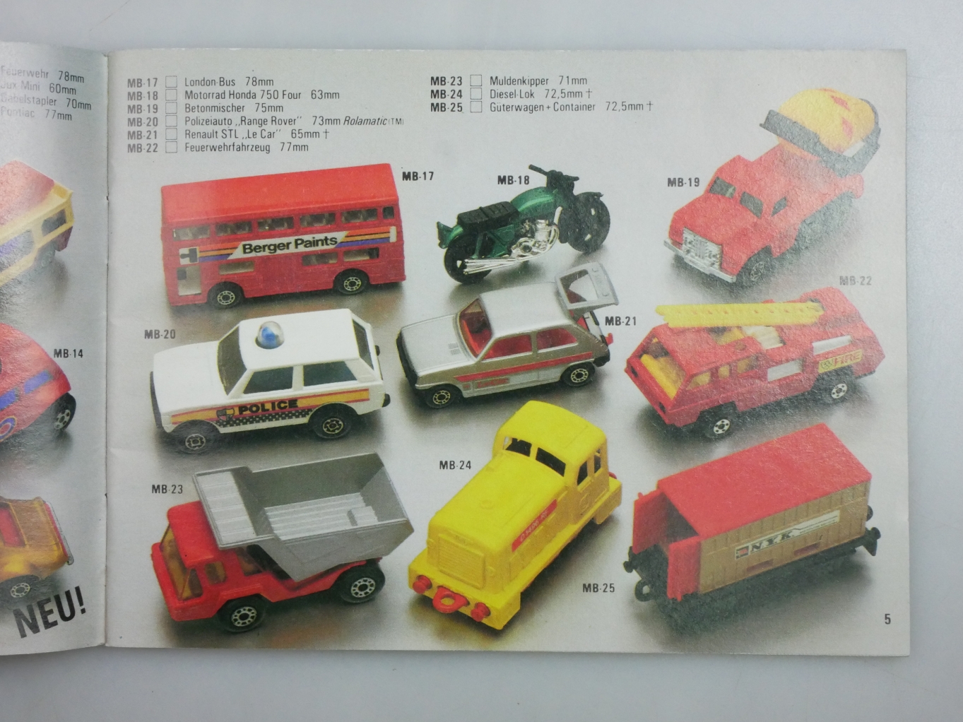 Matchbox Katalog 1981/82 - 20895