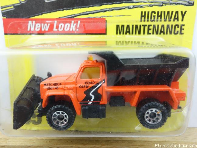 Highway Maintenance Truck Snow Plow orange (45-E/69-G) - 63459