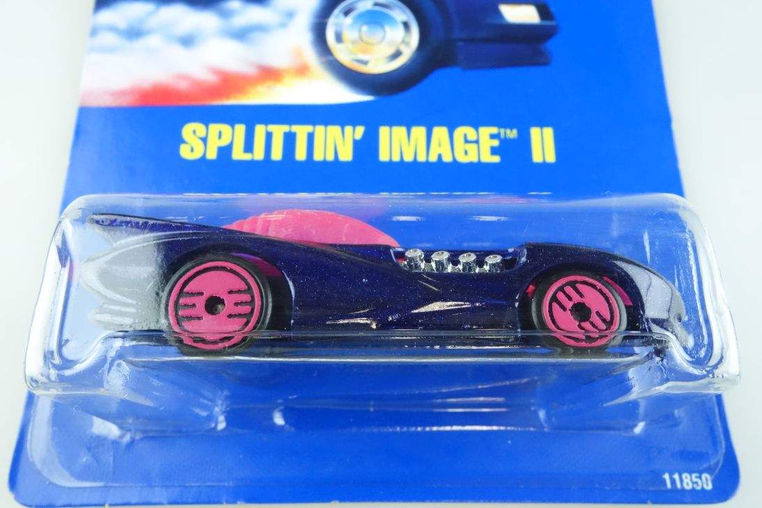Splittin' Image II Hot Wheels Mattel 11850 Malaysia mint blue card MOC 64 104487