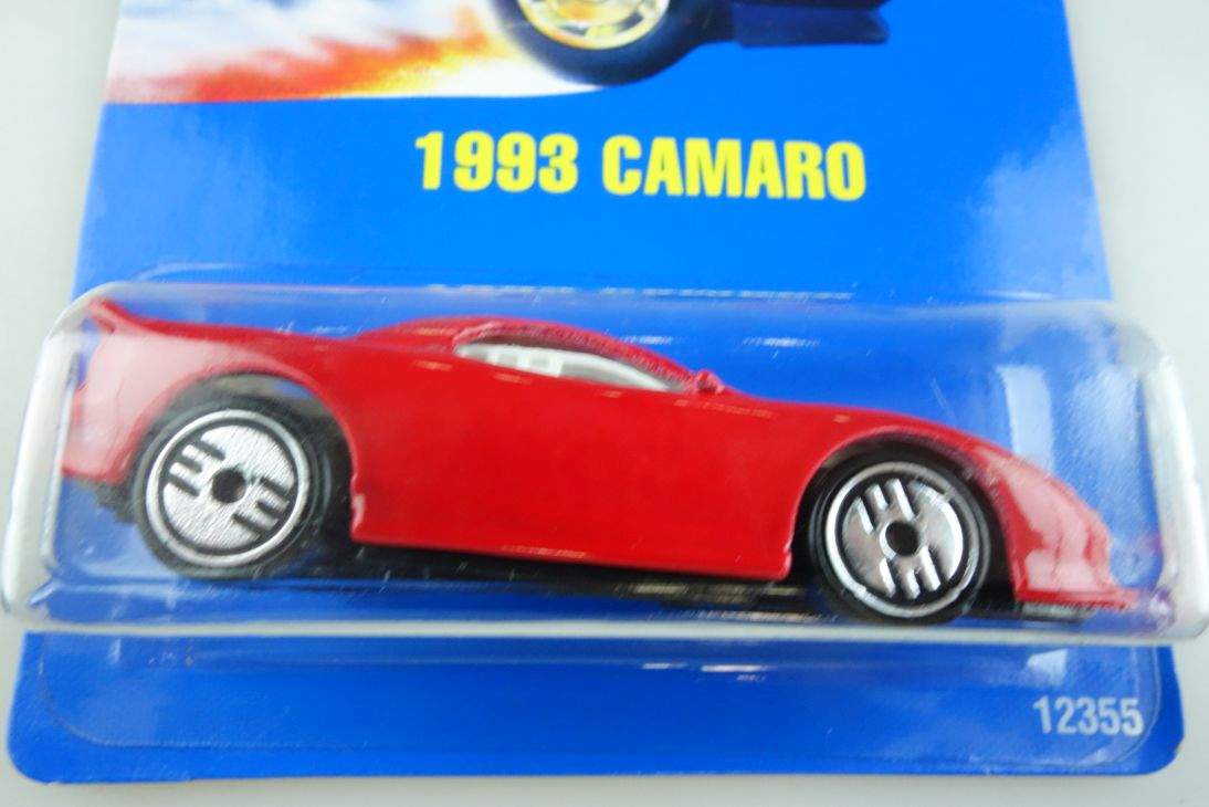 1993 Camaro Hot Wheels Mattel 12355 Chevy Malaysia mint blue card MOC 64 104507