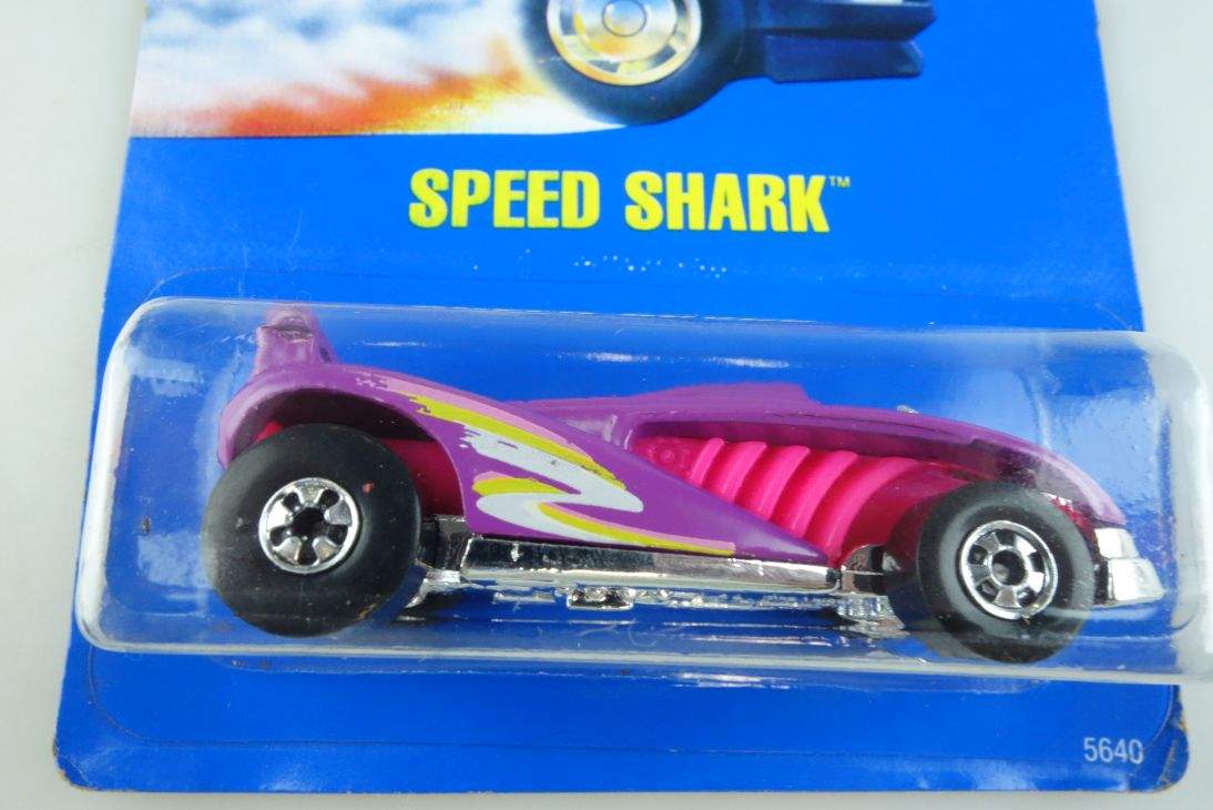 Speed Shark Hot Wheels Mattel 5640 Malaysia mint blue card MOC 1:64 104522