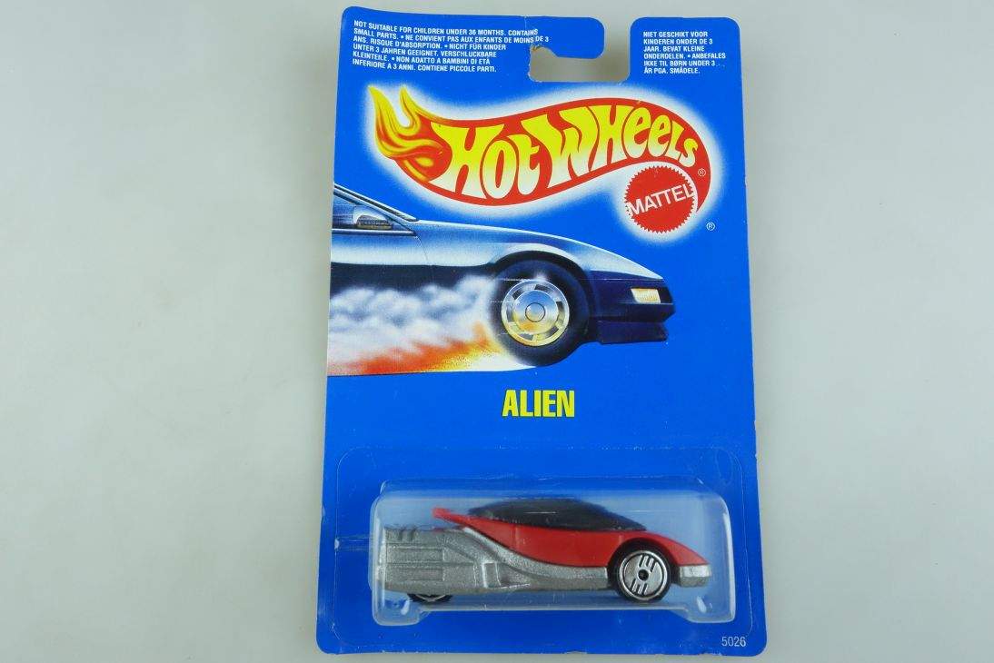 Alien rot red Hot Wheels Mattel 5026 Malaysia mint blue card MOC 1:64 104560