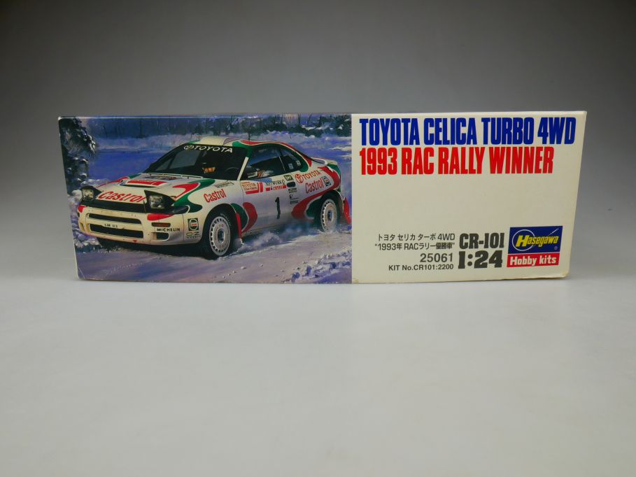 Hasegawa 1/24 Toyota Celica Turbo 4 WD 1993 RAC Winner No 25061 OVP kit 110386